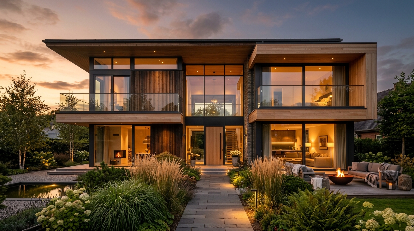 Arquitectura contemporánea integrada con el paisaje